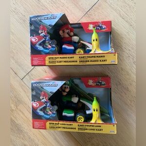 Spin Out Mario & Luigi - MarioKart Toys NEW